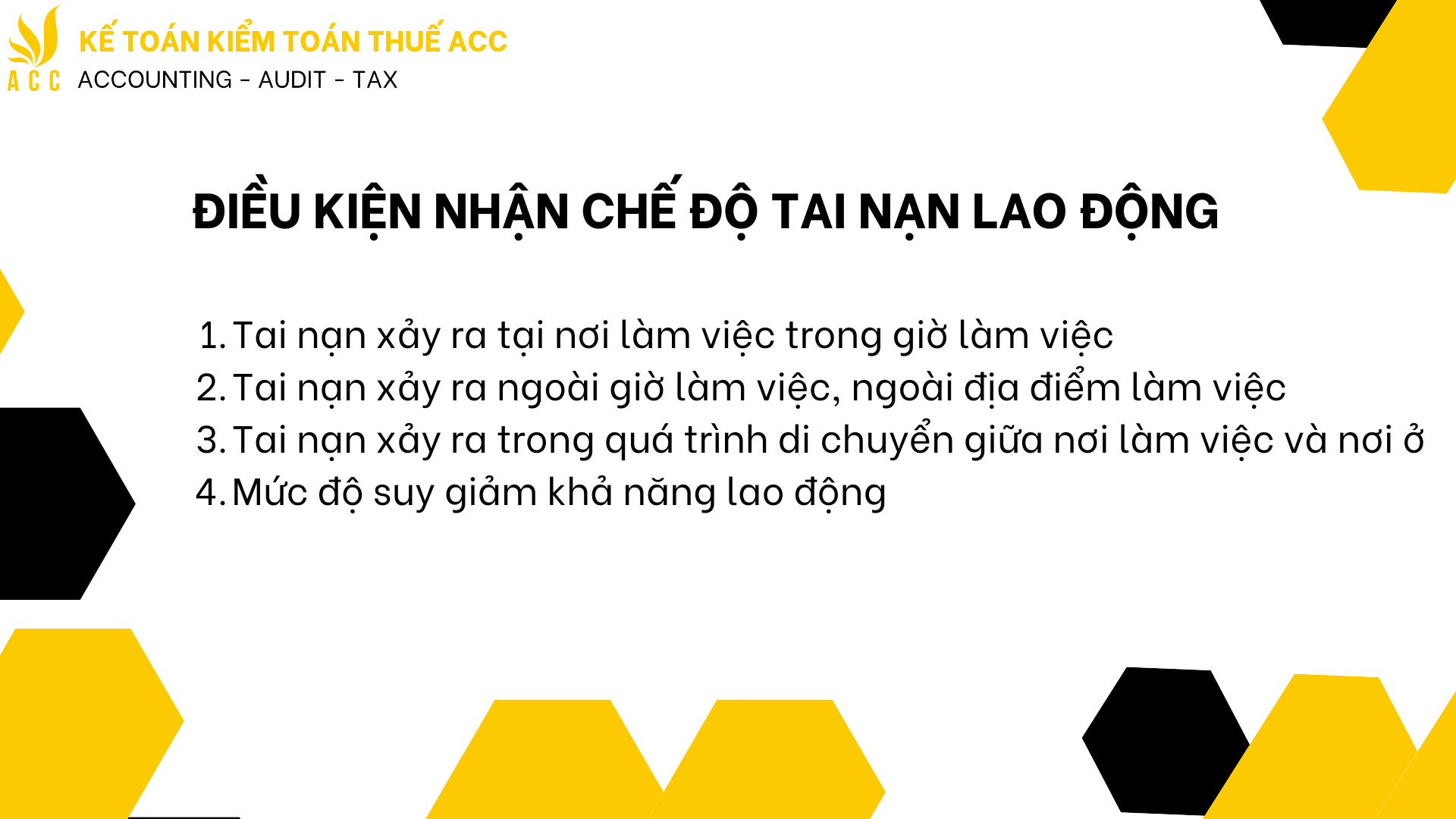 Điều kiện nhận chế độ tai nạn lao động