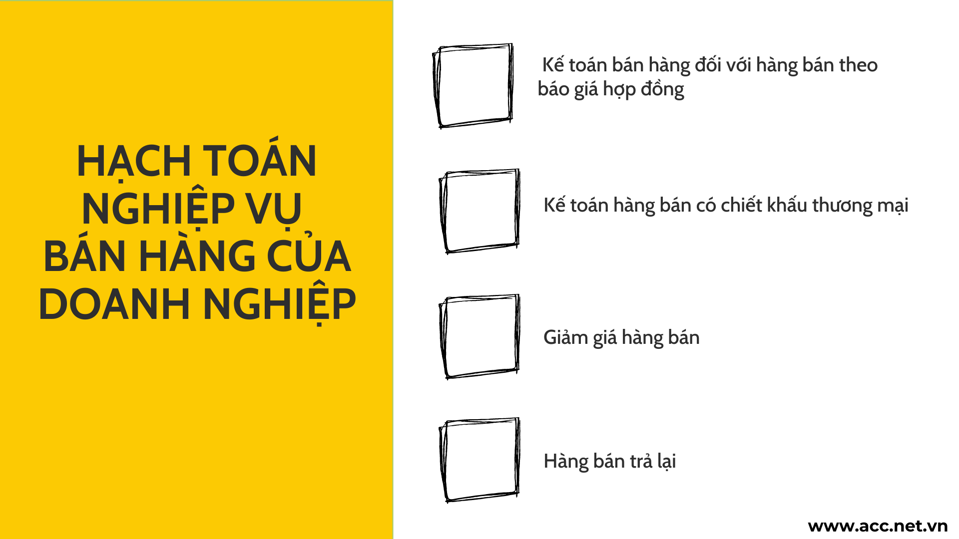 Hạch toán nghiệp vụ bán hàng của doanh nghiệp