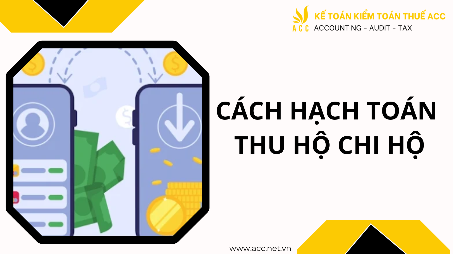 Hướng dẫn cách hạch toán thu hộ chi hộ