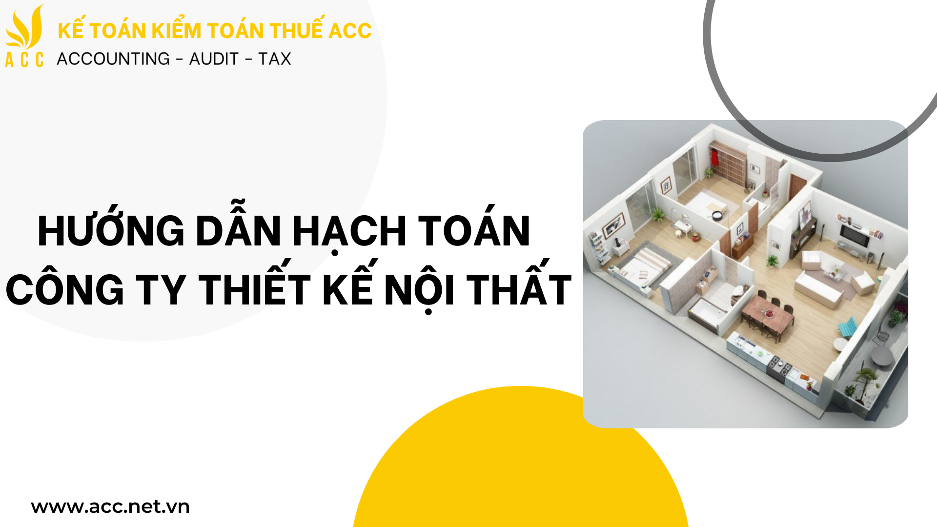 Hướng dẫn hạch toán công ty thiết kế nội thất