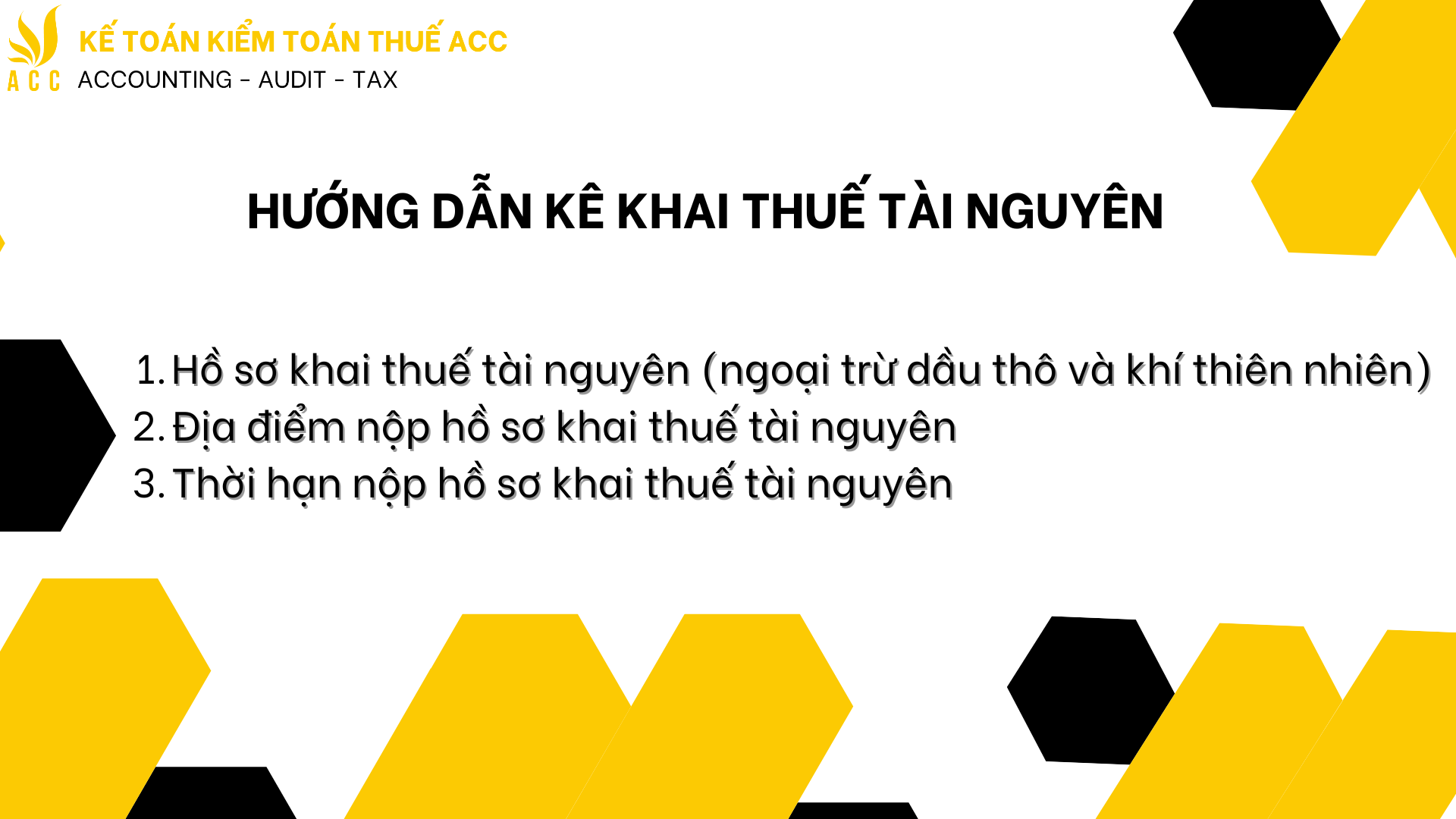 Hướng dẫn kê khai thuế tài nguyên