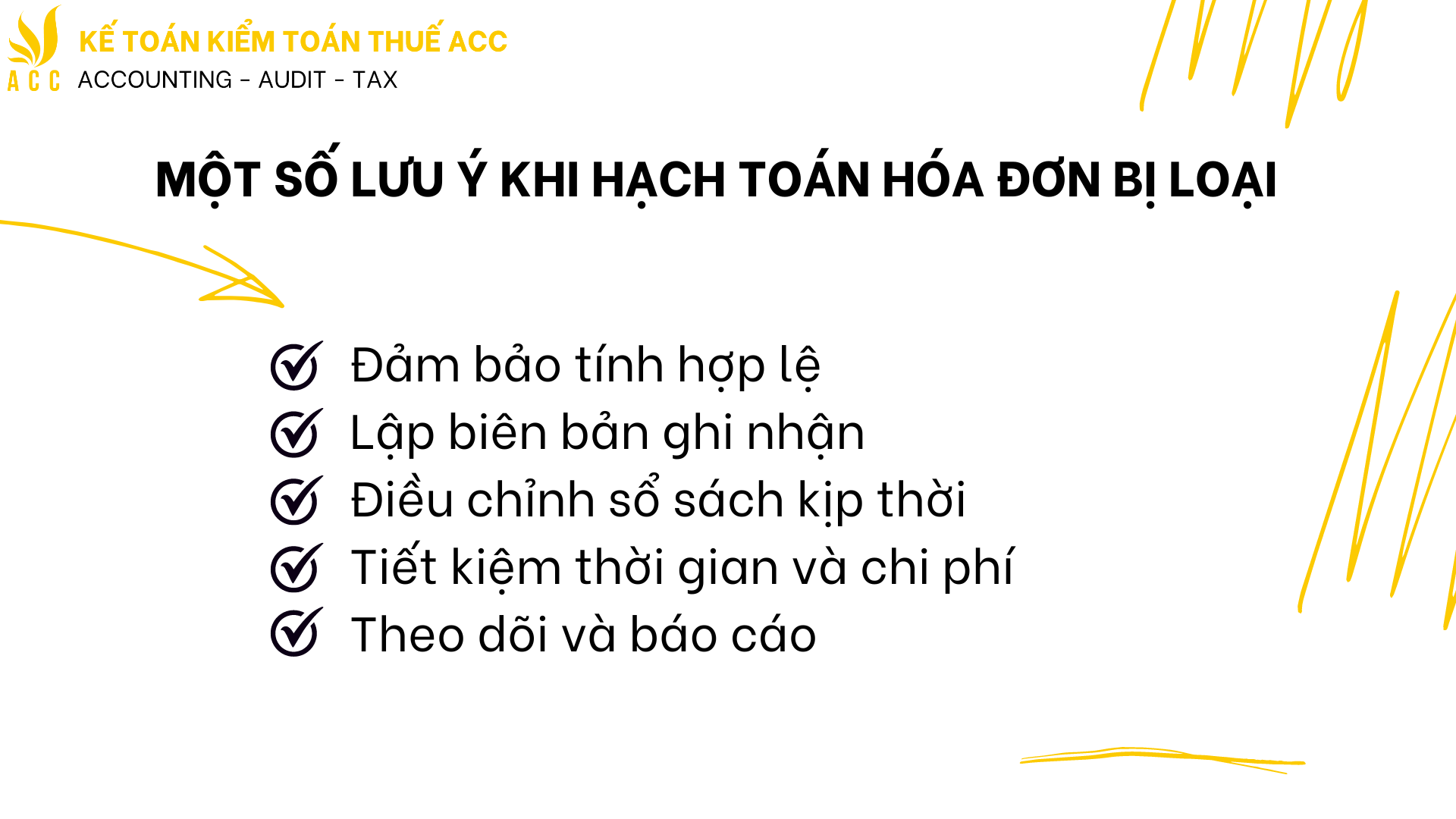 Một số lưu ý khi hạch toán hóa đơn bị loại