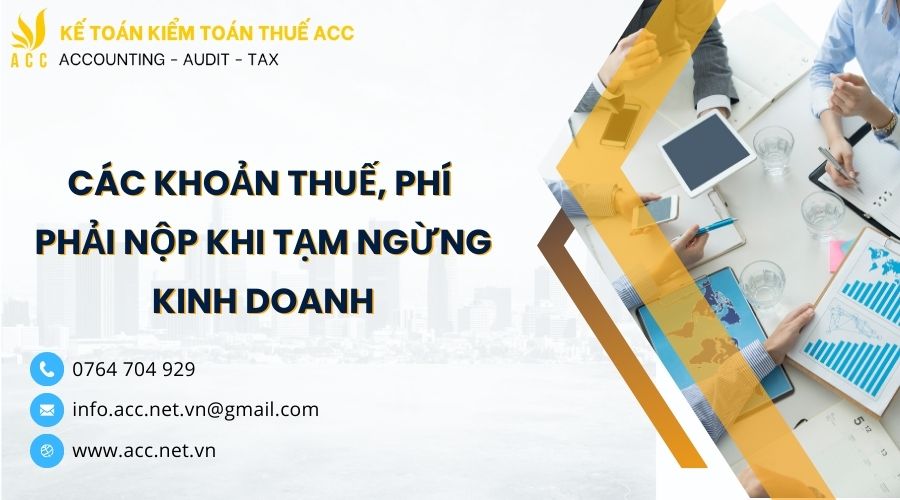 Các khoản thuế, lệ phí