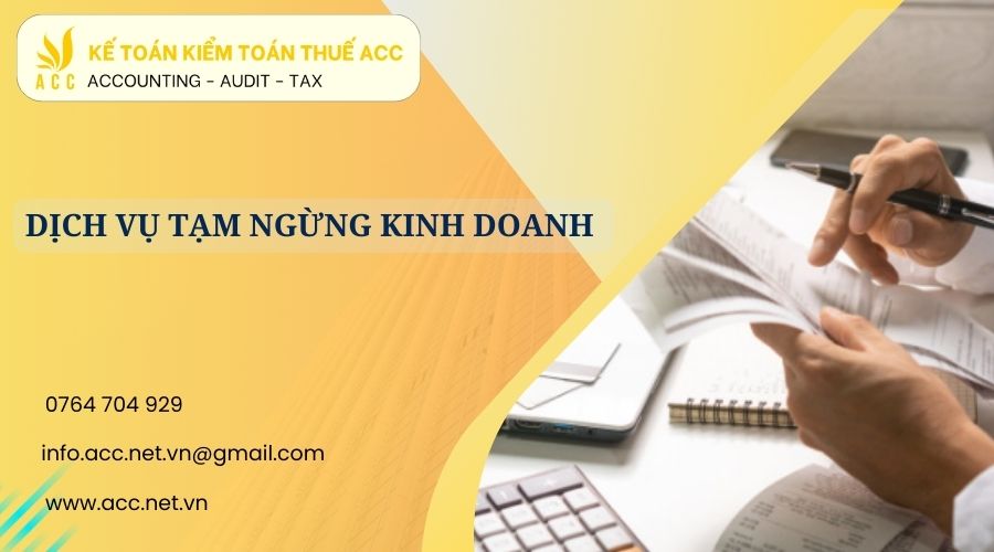 Dịch vụ tạm ngừng kinh doanh