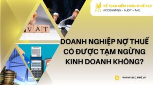 nợ thuế có được tạm ngừng