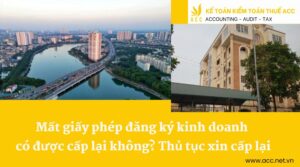 Mất giấy phép đăng ký kinh doanh có được cấp lại không Thủ tục xin cấp lại