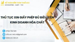 Thủ tục xin giấy phép đủ điều kiện kinh doanh hóa chất