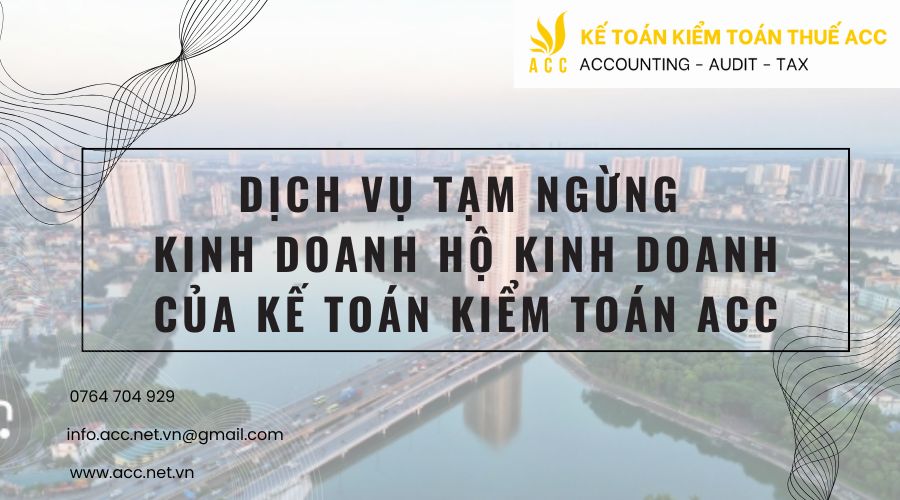 Dịch vụ của Kế toán kiểm toán ACC