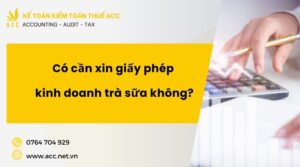 Có cần xin giấy phép kinh doanh trà sữa không