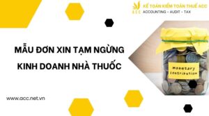 Mẫu đơn xin tạm ngừng kinh doanh nhà thuốc