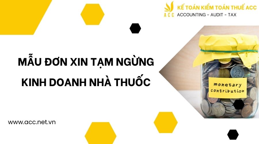 Mẫu đơn xin tạm ngừng kinh doanh nhà thuốc