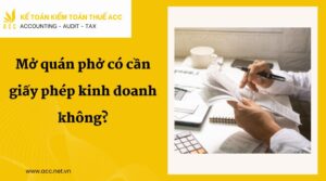 Mở quán phở có cần giấy phép kinh doanh không