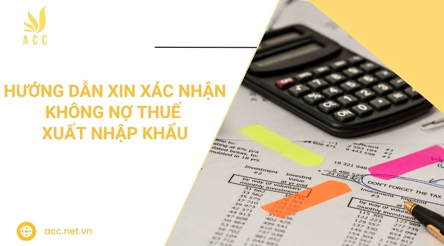 Hướng dẫn xin xác nhận không nợ thuế xuất nhập khẩu