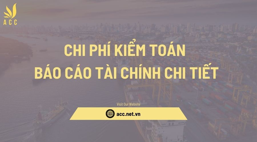 Chi phí kiểm toán báo cáo tài chính chi tiết