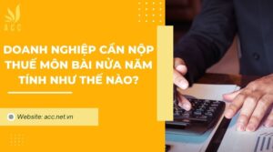 Doanh nghiệp cần nộp thuế môn bài nửa năm tính như thế nào