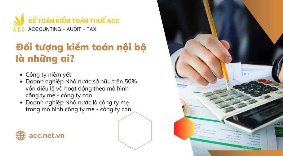 Đối tượng kiểm toán nội bộ là những ai