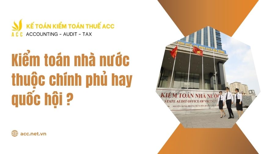 Kiểm toán nhà nước thuộc chính phủ hay quốc hội