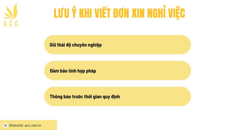 Lưu ý khi viết đơn xin nghỉ việc