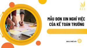 Mẫu đơn xin nghỉ việc của kế toán trưởng