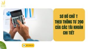 Sơ đồ chữ t theo thông tư 200 của các tài khoản chi tiết