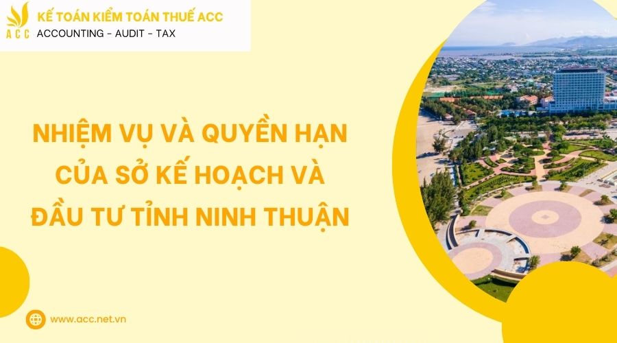 Thông tin địa chỉ Sở Kế hoạch và Đầu tư Ninh Thuận