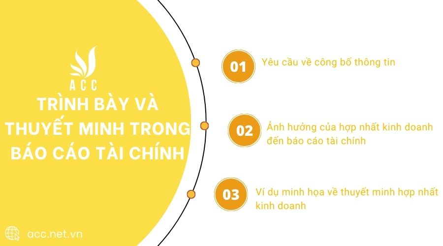 Trình bày và thuyết minh trong báo cáo tài chính