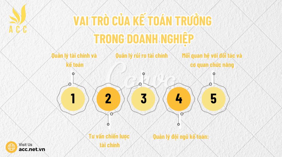 Vai trò của kế toán trưởng trong doanh nghiệp