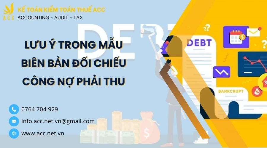 biên bản đối chiếu công nợ phải thu