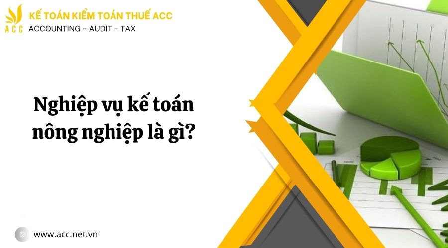 Các bài tập kế toán nông nghiệp có lời giải