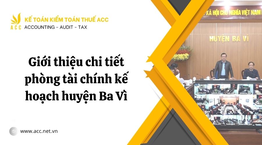 phòng tài chính kế hoạch huyện Ba Vì