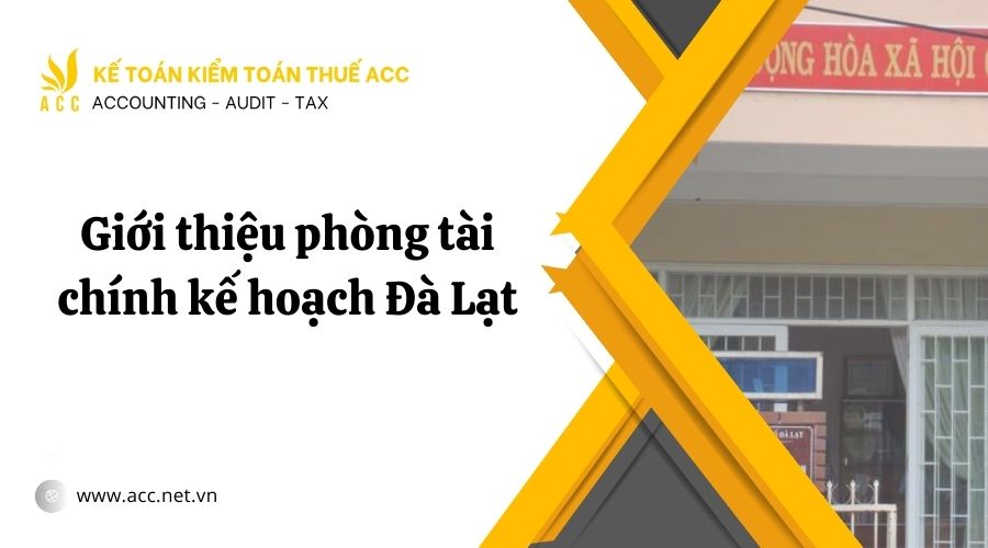 phòng tài chính kế hoạch Đà Lạt