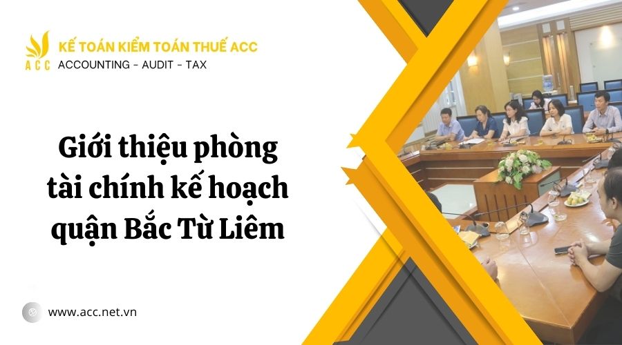 phòng tài chính kế hoạch quận Bắc Từ Liêm