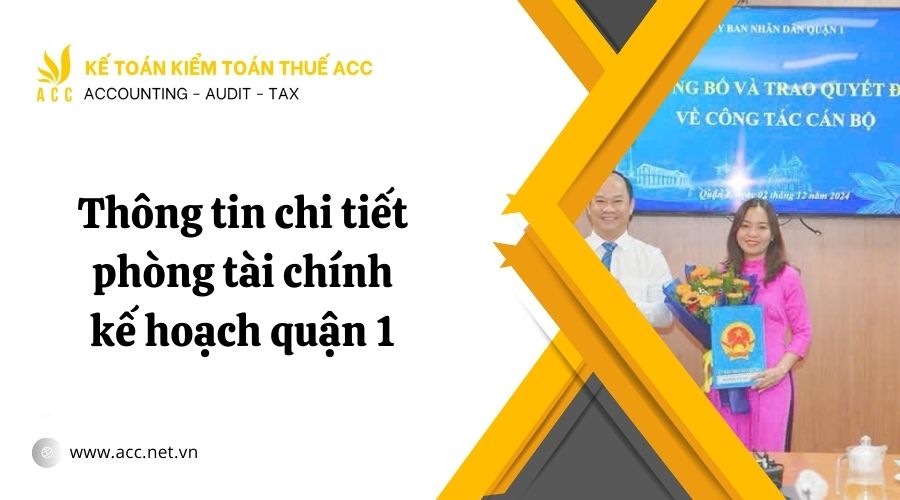 phòng tài chính kế hoạch quận 1