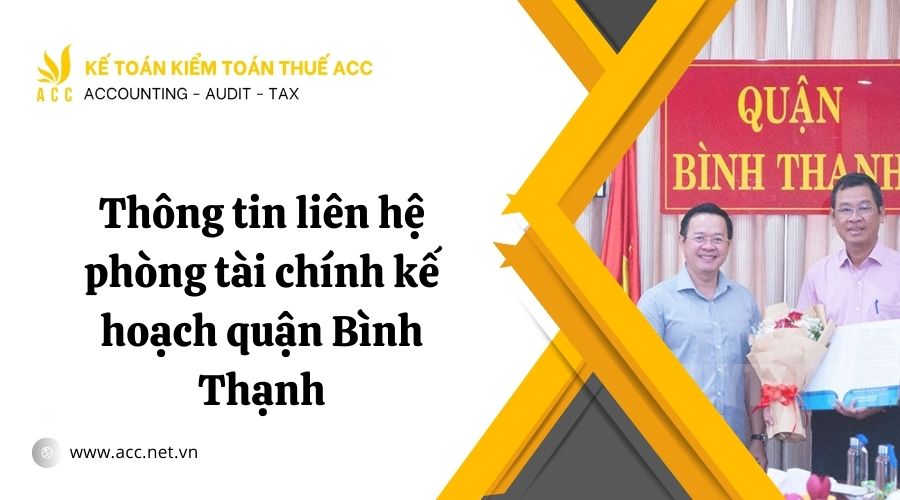 phòng tài chính kế hoạch quận Bình Thạnh